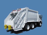 2008 GMC T8500 with Heil 20yd Rear Loader Refuse Truck