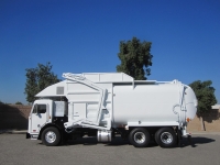 2012 Peterbilt 320 with Amrep 40yd Front Loader Refuse Truck