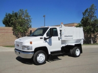 2005 GMC TopKick C4500 with Wayne Pup 6 Yard Side Loader Refuse Truck