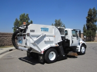 2009 Tymco 600 BAH Regenerative Air Street Sweeper on International 4200 DuraStar