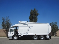 2010 Autocar ACX with New Way Mammoth 40yd CNG Front Loader Refuse Truck