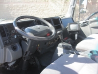 2008 Isuzu NPR with Wayne Tomcat 6 Yard Side Load Refuse Truck