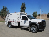 2009 Ford F-450 with New Way Diamondback 6 Yard Rear Load Refuse Truck