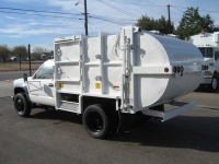 2002 Chevy 3500HD with Pak-Rat 6yd Side Loader Refuse Truck