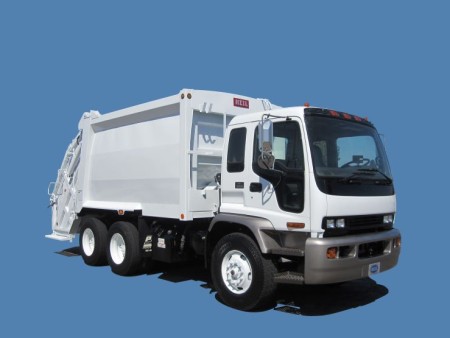 2008 GMC T8500 with Heil 20yd Rear Loader Refuse Truck