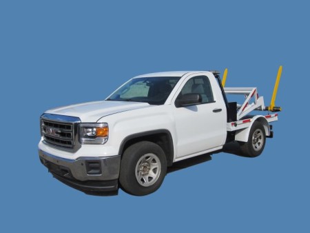 2015 GMC Sierra with Gaskin Built Container Delivery Unit (CDU) Truck