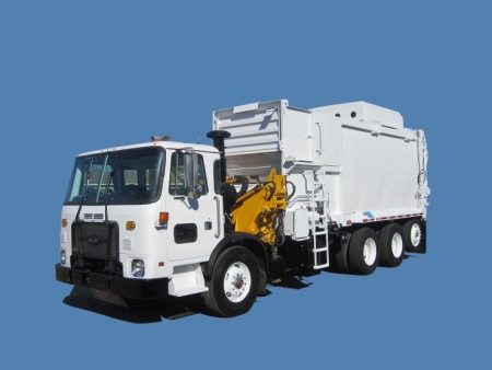 2013 Autocar Xpeditor CNG with Curbtender 31yd Automated Side Loader Refuse Truck