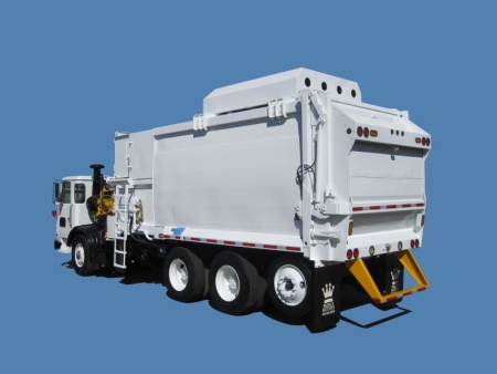 2013 Autocar Xpeditor CNG with Curbtender 31yd Automated Side Loader Refuse Truck