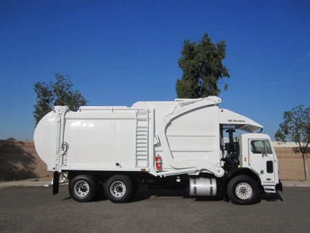 2013 Peterbilt 320 with McNeilus Atlantic 40yd Front Loader Refuse Truck