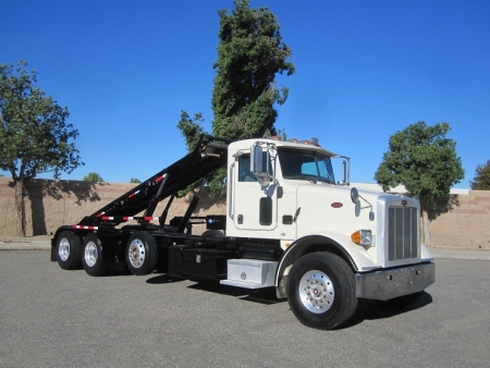 2013 Peterbilt 365 CNG Roll Off Truck with Spartan Roll Off Hoist