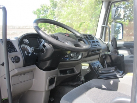 2013 Peterbilt 220 with Wayne AutoCat 12yd Automated Side Loader Refuse Truck