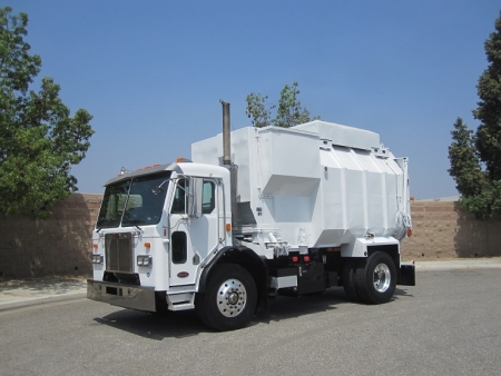 2009 Peterbilt 320 CNG with Amrep 18yd Automated Side Loader Refuse Truck