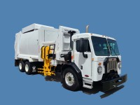 2020 Peterbilt 520 CNG with New Way Sidewinder 31yd Automated Side Loader Refuse Truck