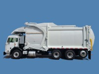 2017 Peterbilt 320 with McNeilus Atlantic 40yd Front Loader Refuse Truck