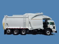 2017 Peterbilt 320 with McNeilus Atlantic 40yd Front Loader Refuse Truck