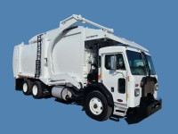 2018 Peterbilt 520 with New Way Mammoth 40yd CNG Front Loader Refuse Truck