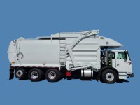 2016 Autocar ACX Xpeditor with Amrep HX450FL 40yd Front Loader Refuse Truck