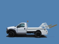 2007 Ford F450 with Gaskin Container Delivery Unit (CDU) Refuse Truck