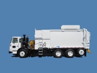 2013 Autocar Xpeditor CNG with Curbtender 31yd Automated Side Loader Refuse Truck