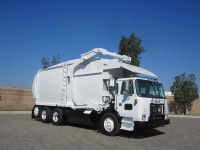 2010 Autocar ACX with New Way Mammoth 40yd CNG Front Loader Refuse Truck