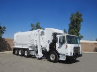 2012 Autocar ACX with Amrep 38yd Automated Side Loader Refuse Truck