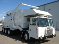 2002 Volvo CNG with Amrep 40yd Front Loader Refuse Truck