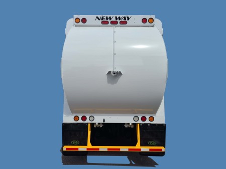 2020 Peterbilt 520 CNG with New Way Sidewinder 31yd Automated Side Loader Refuse Truck