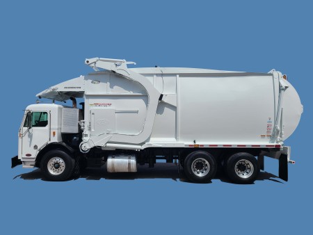 2012 Peterbilt 320 with New Way Mammoth 40yd Front Loader Refuse Truck