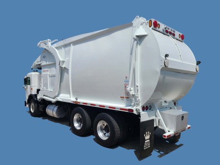 2012 Peterbilt 320 with New Way Mammoth 40yd Front Loader Refuse Truck