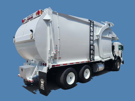 2012 Peterbilt 320 with New Way Mammoth 40yd Front Loader Refuse Truck