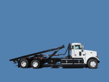 2015 Peterbilt 365 CNG Roll Off Truck with Galfab Roll Off Hoist
