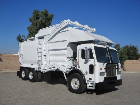 2012 Peterbilt 320 with Amrep 40yd Front Loader Refuse Truck